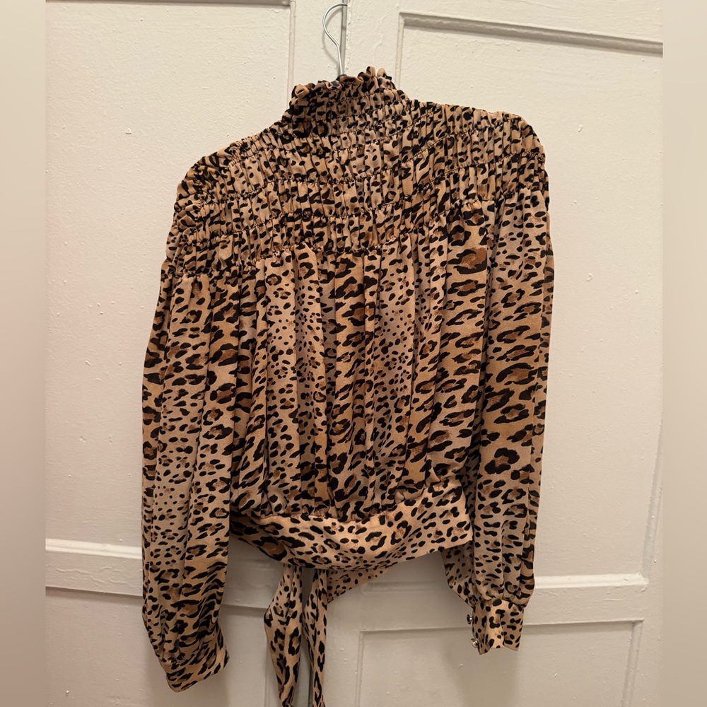 Frame cheetah blouse